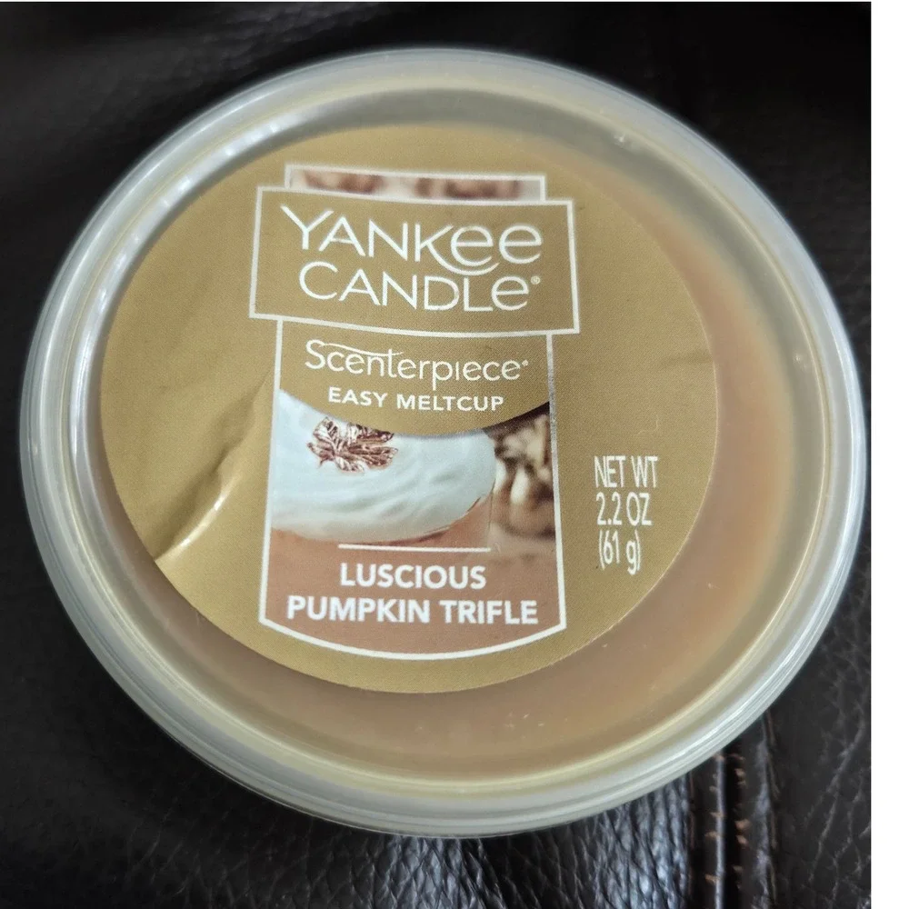 Yankee Candle Scenterpiece Melt Cup Luscious Pumpkin Trifle Wax Melt Open/Unused